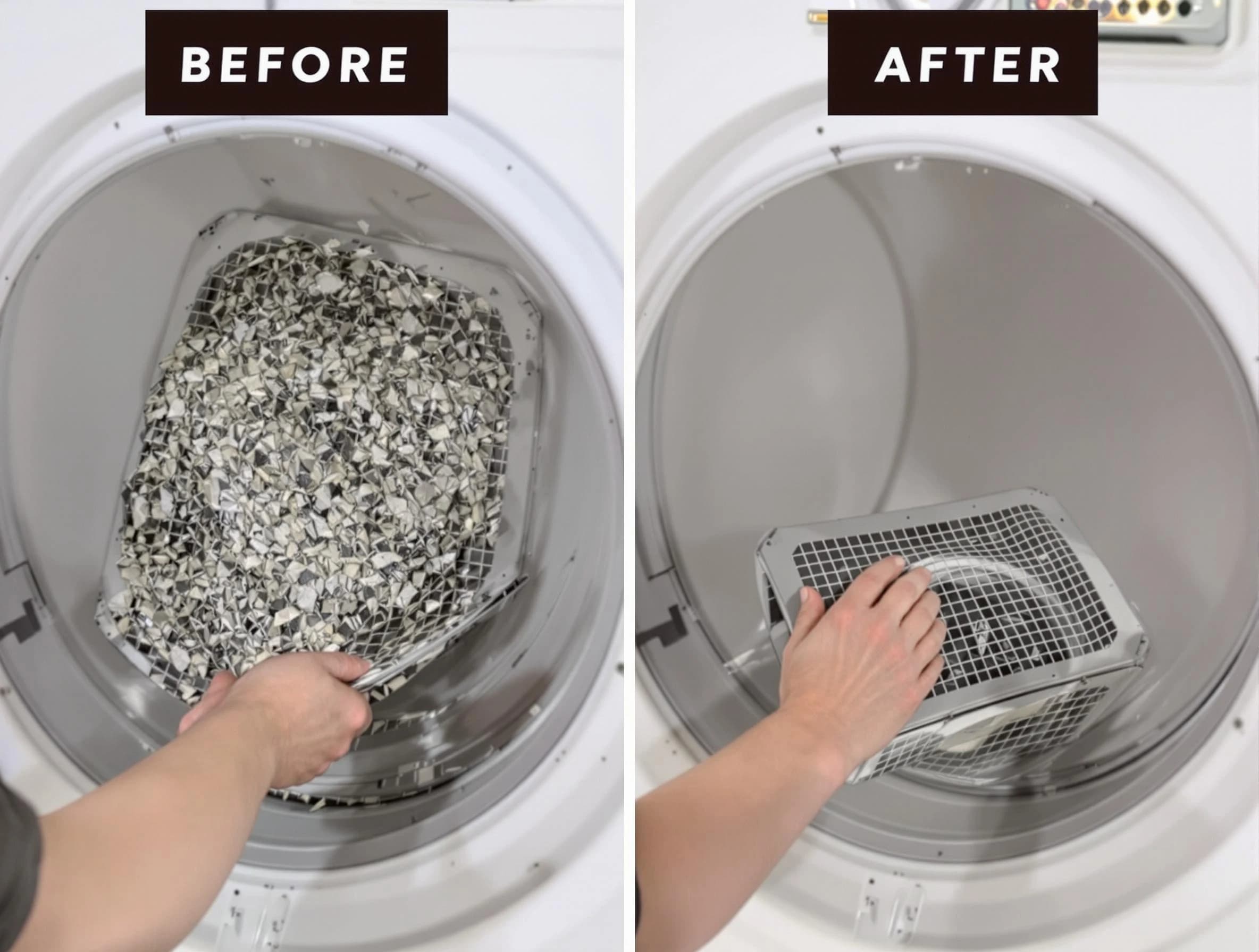 Professional lint trap cleaning by Pittsburgh Dryer Vent Cleaning in Pittsburgh