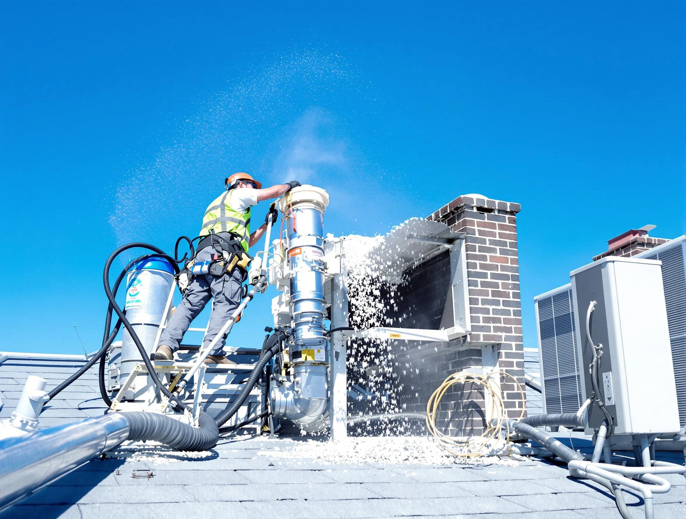 Expert roof dryer vent cleaning by Pittsburgh Dryer Vent Cleaning in Pittsburgh