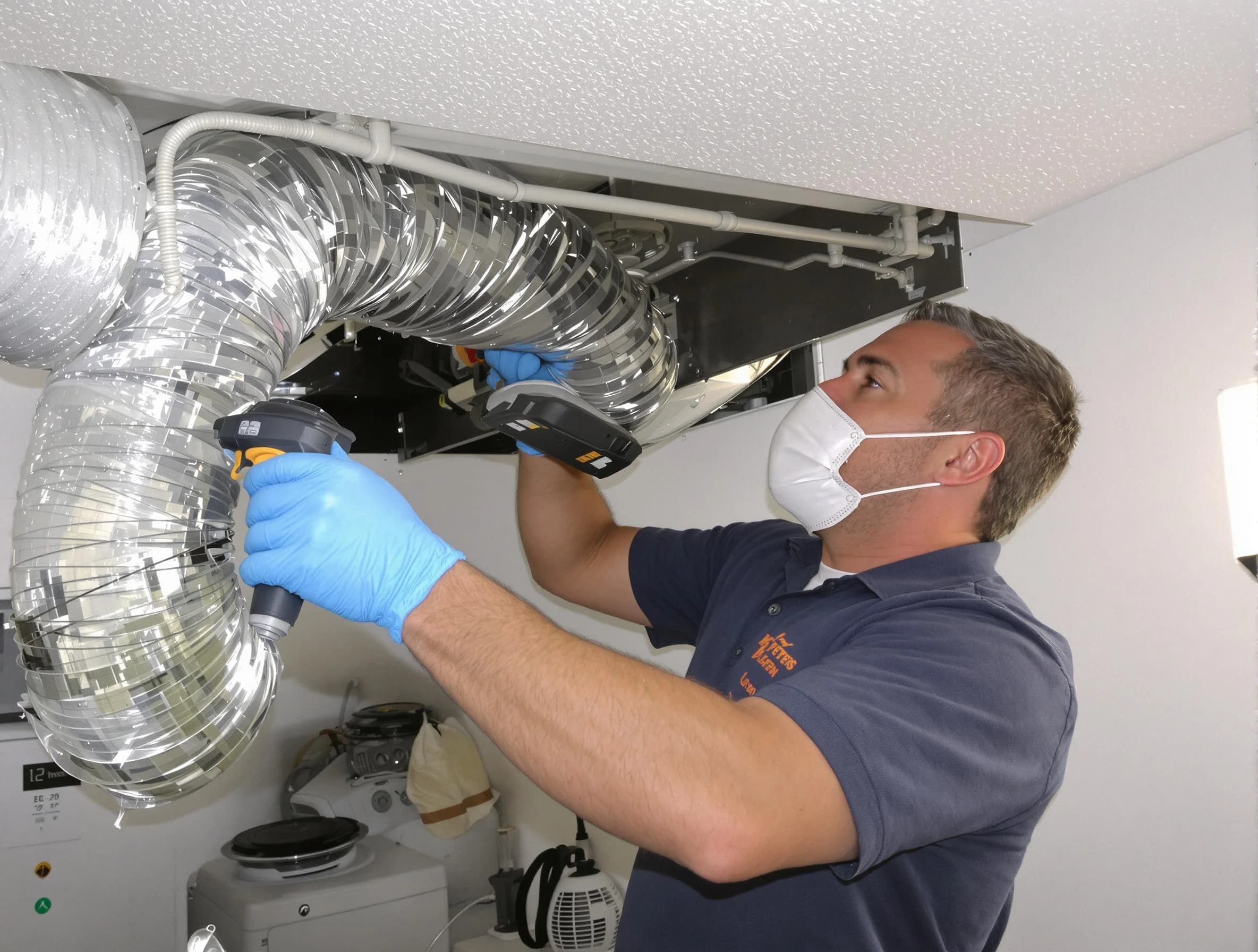 Pittsburgh Dryer Vent Cleaning professional performing thorough residential dryer vent cleaning in Pittsburgh