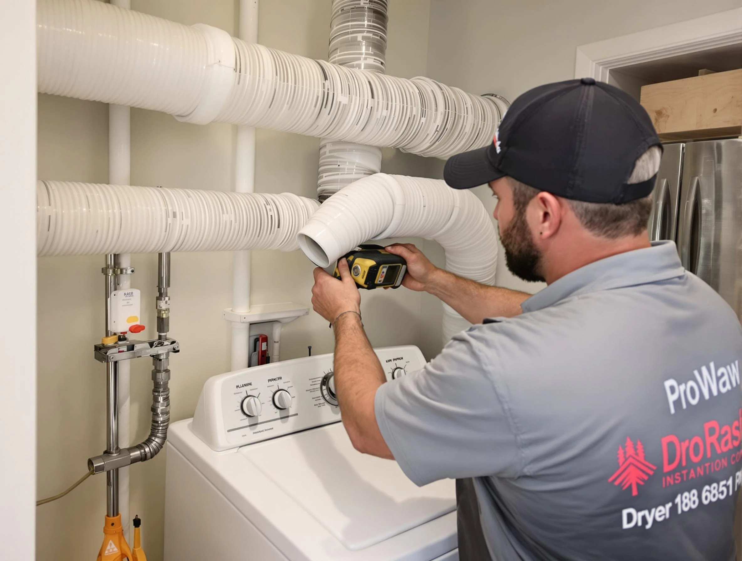 Professional dryer vent hose installation by Pittsburgh Dryer Vent Cleaning in Pittsburgh