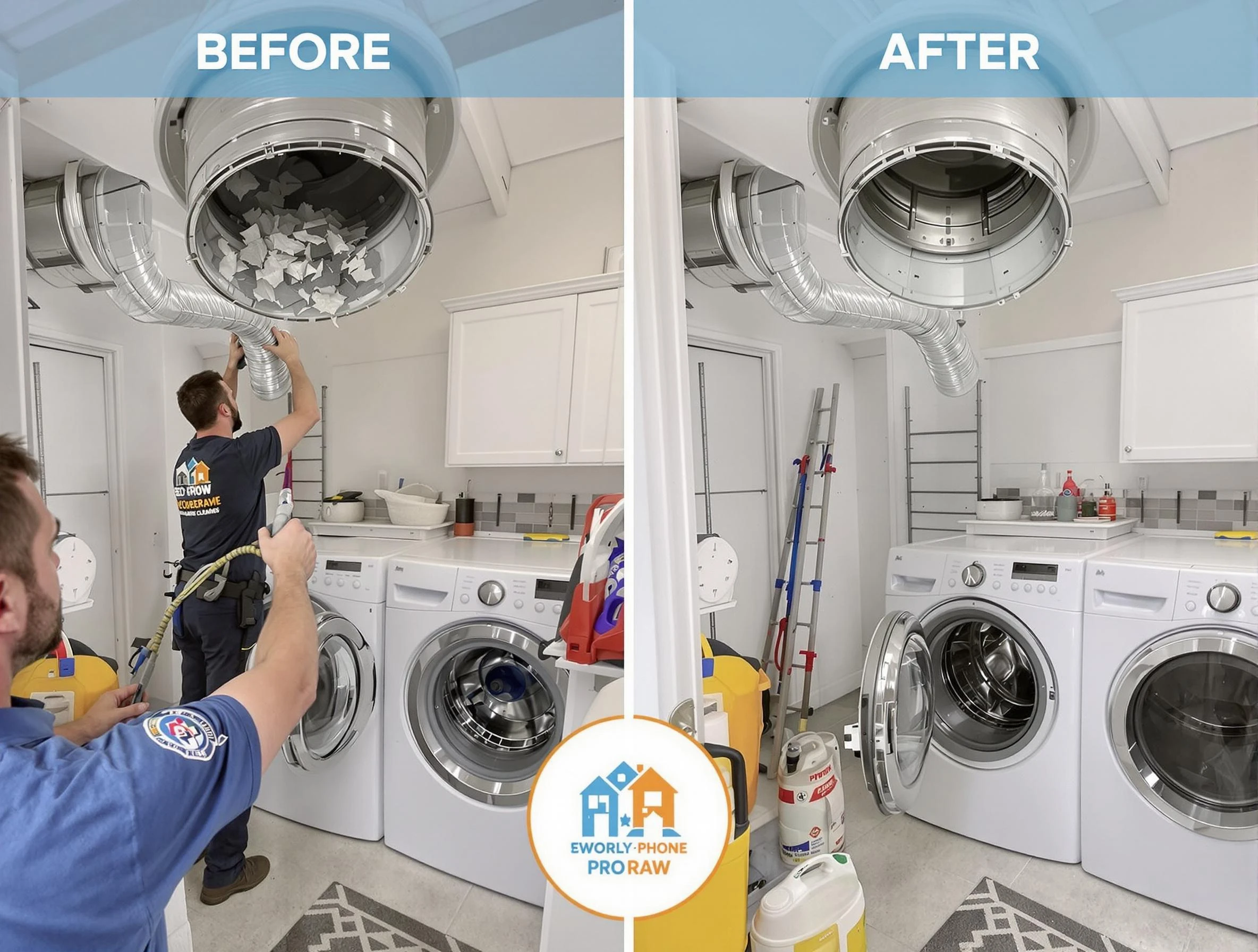 Residential dryer vent cleaning by Pittsburgh Dryer Vent Cleaning in Pittsburgh